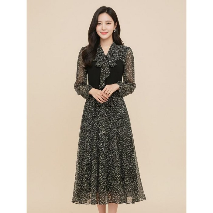 조이너스 오버핏 플레어 원피스-JW24OP1101711A