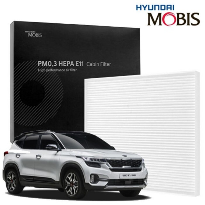 차량용에어컨필터 셀토스 정품 자동차 공기청정기 히터 에어 미세먼지 필터 현대모비스