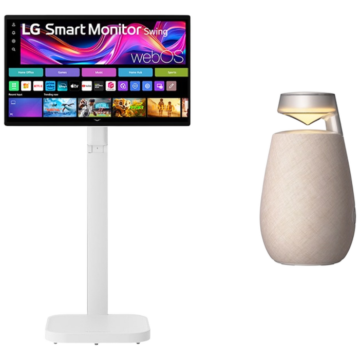 LG전자 4K 스윙 IPS 터치스크린 이동형스탠드 스마트모니터, 32U889SAW모니터,360스피커, 80cm