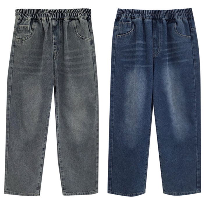 11 앙피앙 주니어 아동 청바지 데일리 밴딩 일자핏 와이드 사계절 남아 여아