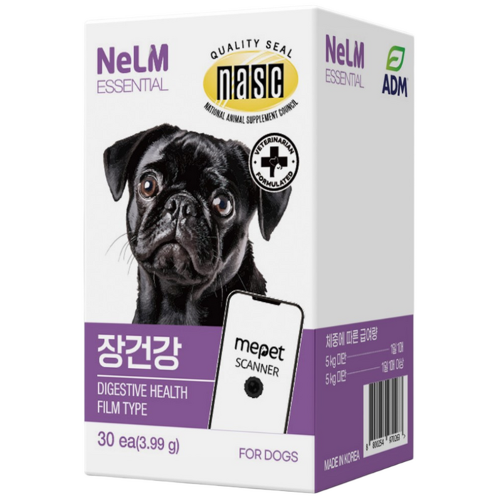 미펫 낼름 에센셜 장건강 30매 강아지 반려견 영양제