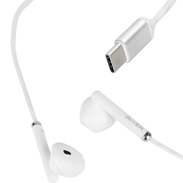 아이리버 오픈형 C타입 유선 이어폰, BVC100C, White