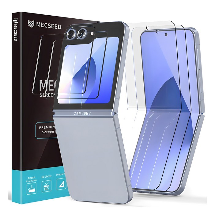 멕시드 6DNF 풀커버 자가복원 하이브리드 유리하드코팅 액정보호필름 내부 2p + 외부 강화유리 2p 세트