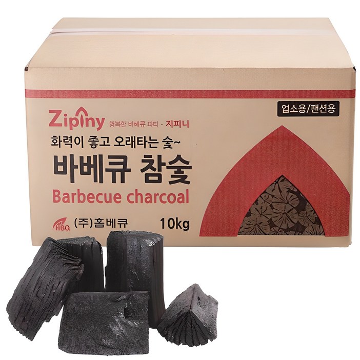 지피니 바베큐참숯, 10kg, 1개 지피니 바베큐참숯, 10kg, 1개