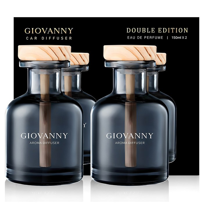 GIOVANNY 차량용 방향제 150ml, 블랙체리, 2개