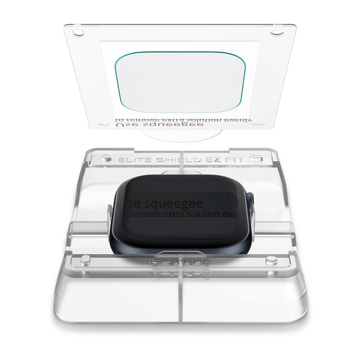 슈피겐 애플워치 엘리트 쉴드 이지핏 보호필름 2p, 투명, 1세트