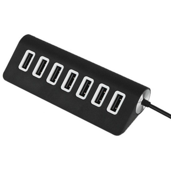 코시 뉴욕 7포트 USB 허브 UH3221, 블랙, 1개 코시 뉴욕 7포트 USB 허브 UH3221, 블랙, 1개