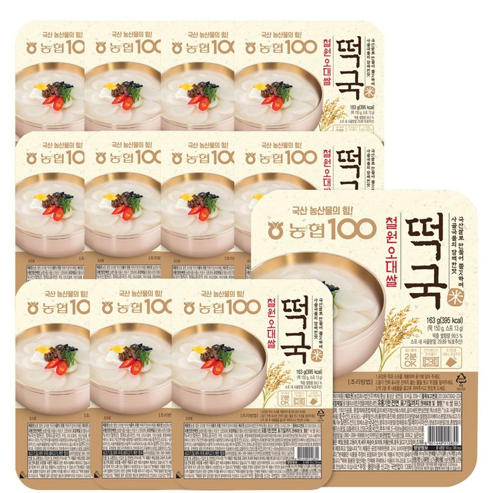 농협 철원 오대쌀 떡국, 163g, 12개