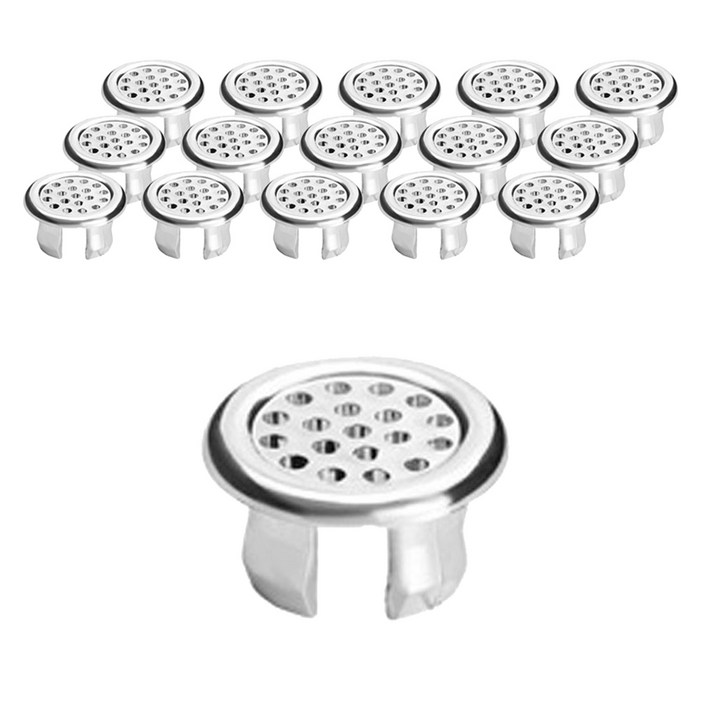 리브리카 세면대 오버플로우 마개 16p, 실버