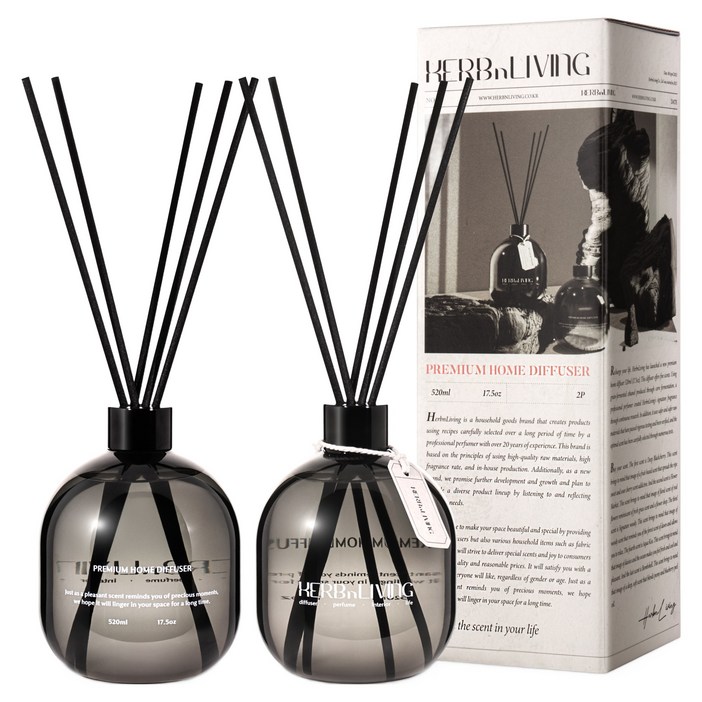 허브앤리빙 홈 대용량 디퓨저 2p 선물세트