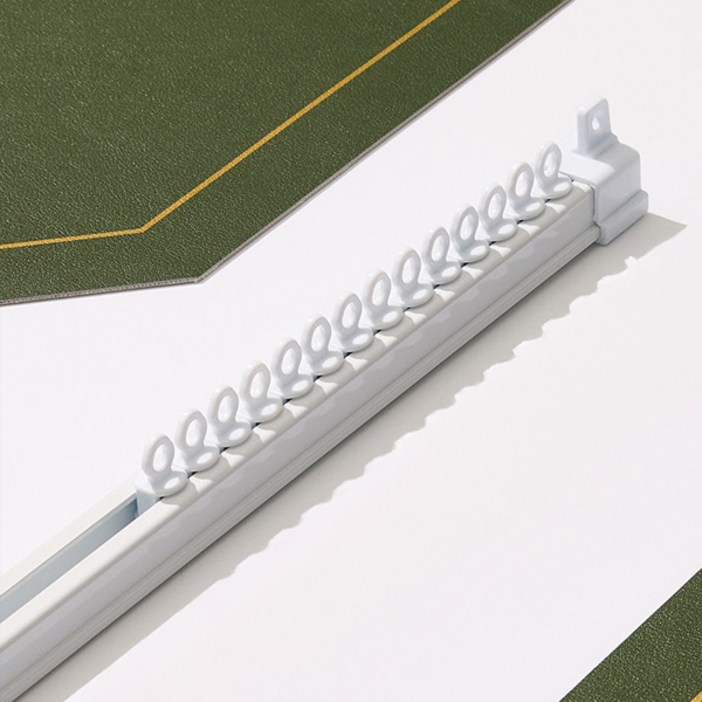 홈드레브 저소음 전착 커튼레일, 화이트