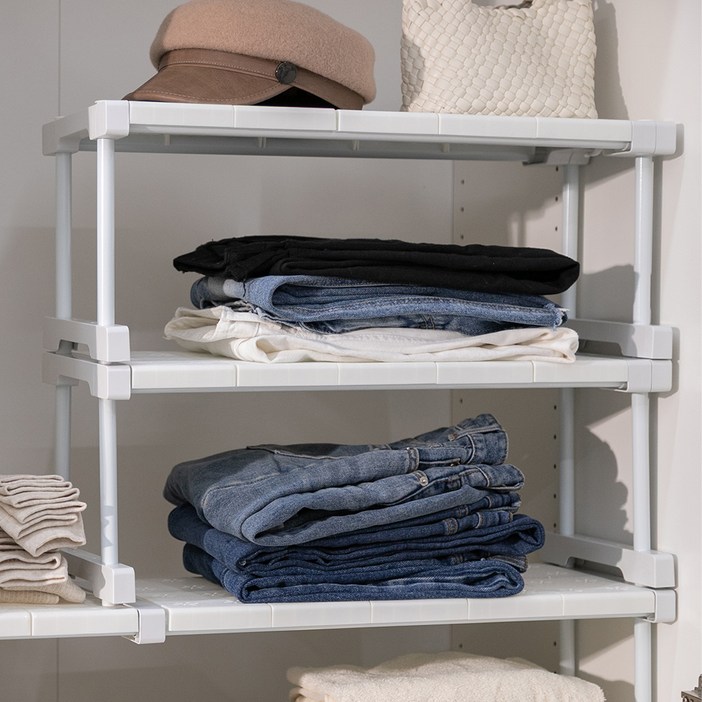 리빙공감 브링 길이조절 옷장 정리함 칸막이 선반