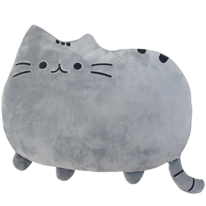 배곧홈데코 부드럽고 귀여운 고양이 등쿠션 허리쿠션