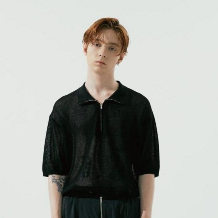 노이어 남성용 오버핏 하프집업 니트 노이어 남성용 오버핏 하프집업 니트
