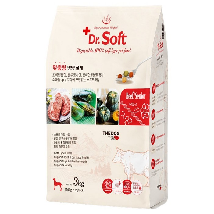 더독 노령견용 강아지 닥터 소프트 사료