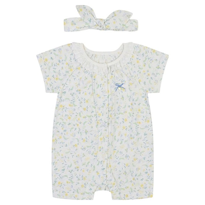 에뜨와 아동용 통기성 제인반소 면 우주복 세트  쇼핑백