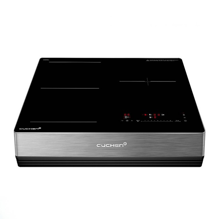 쿠첸 프리스텐딩 방식 인덕션 전기레인지 3구 + 스탠드케이스 150mm 다크실버, CIR-O2IH33FLBIA, 프리스탠딩(150mm)