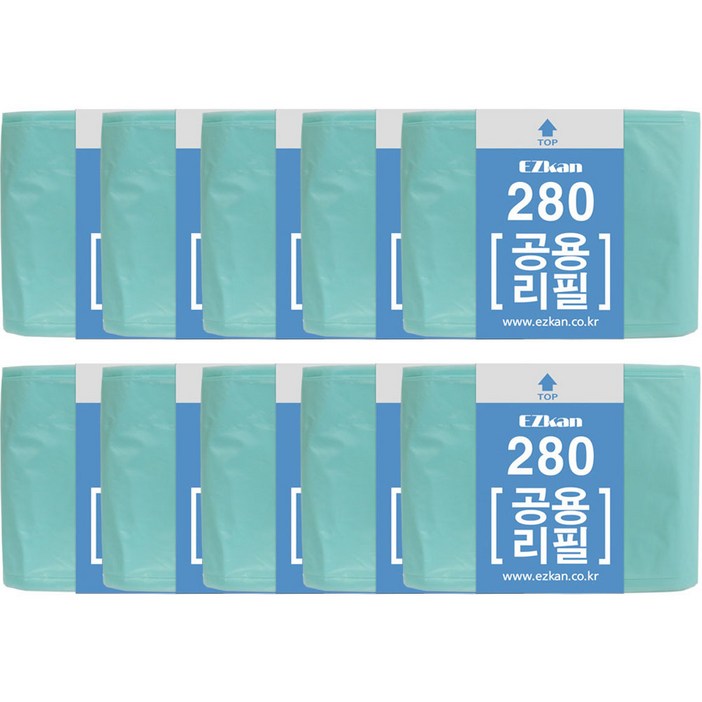 이지캔 매직 공용 리필 280 기저귀쓰레기봉투, 10개, 27L