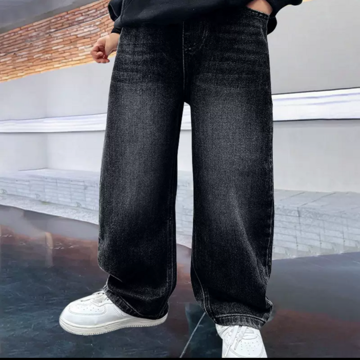 Arbe 주니어 밀리언 와이드 데님팬츠