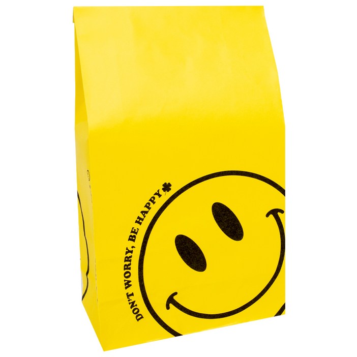 좋은기븐 행복한 스마일 종이봉투 소 40p, 옐로우, 2개