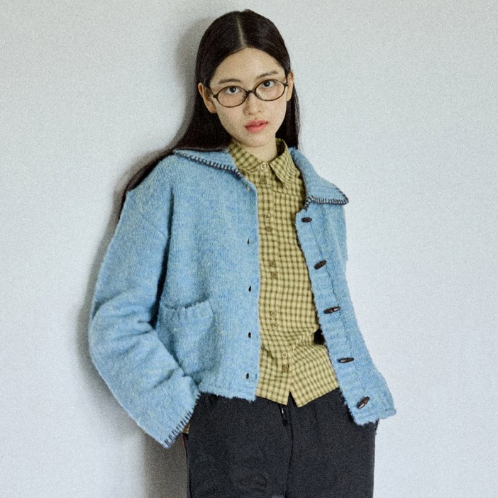 꼬모니노즈 여성용 W BOUCLE SWEATER CARDIGAN WN246THSCZ23