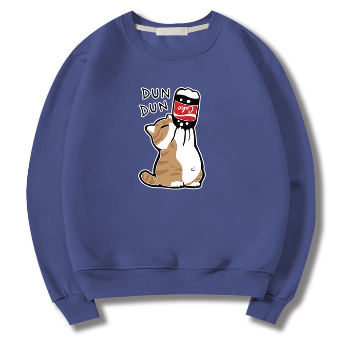 일루소 남녀공용 소프트 특양면 콜라냥이 맨투맨