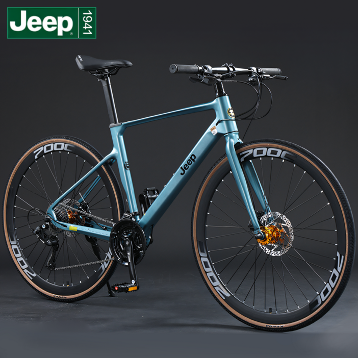 Jeep 엣지MK 700C 마그네슘 일체형 프레임 로드바이크 - 플랫바/드롭바 선택, 1개