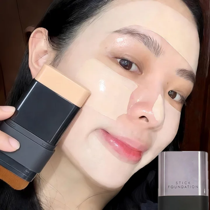 스틱 파운데이션 세럼 파운데이션 기미 잡티 강력한 커버 파운데이션 여성 비비크림, 아이보리, 1개
