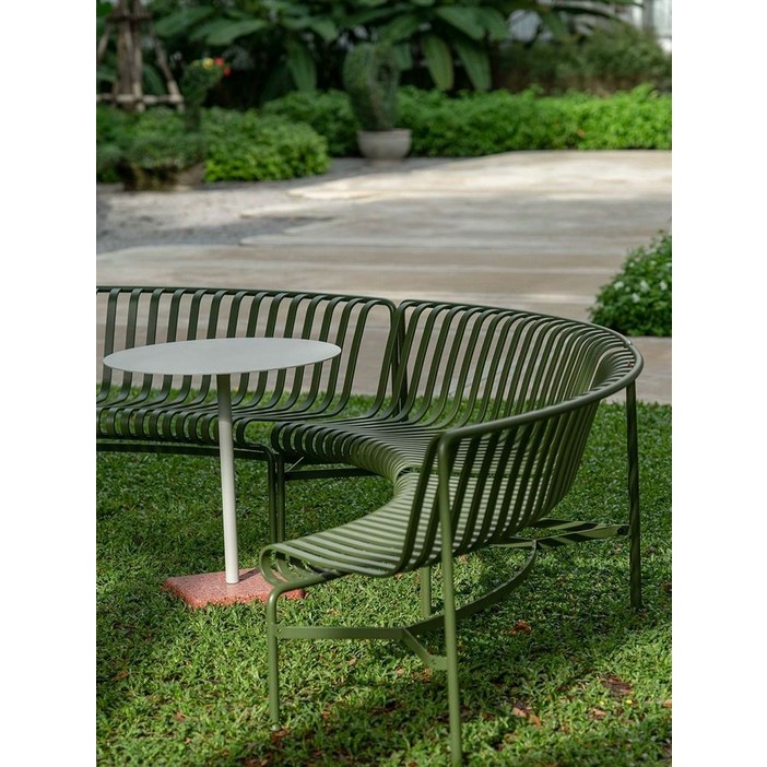 철제벤치 원형벤치 놀이공원 야외 변형 공원의자