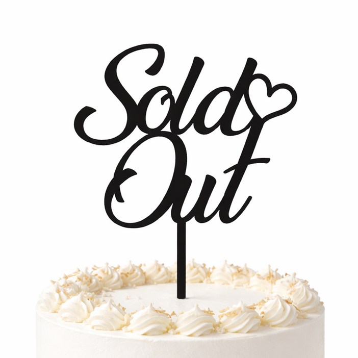 모로아 브라이덜샤워 토퍼 케이크 솔드아웃 소품 웨딩 결혼 축하 기념일 장식