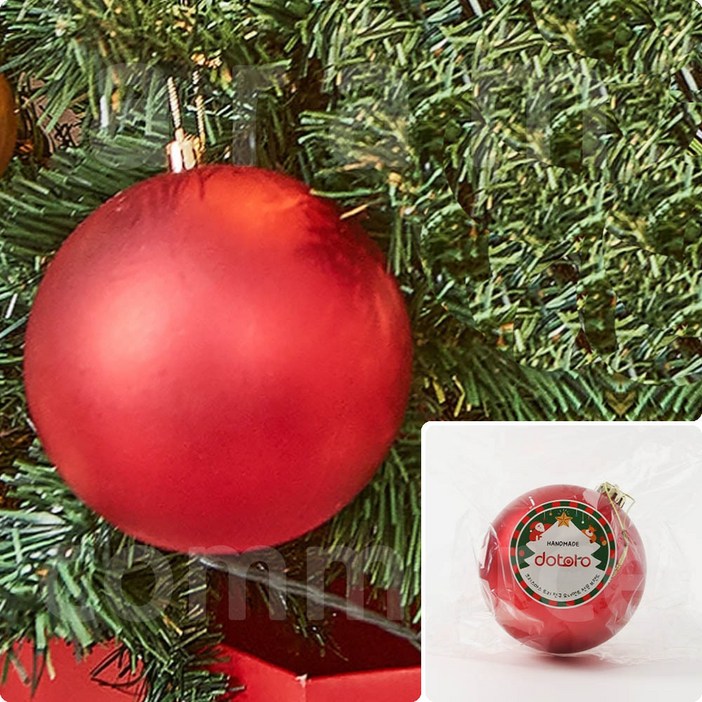 크리스마스볼 성탄츄리 꾸미기 트리장식볼 12CM RD 무광