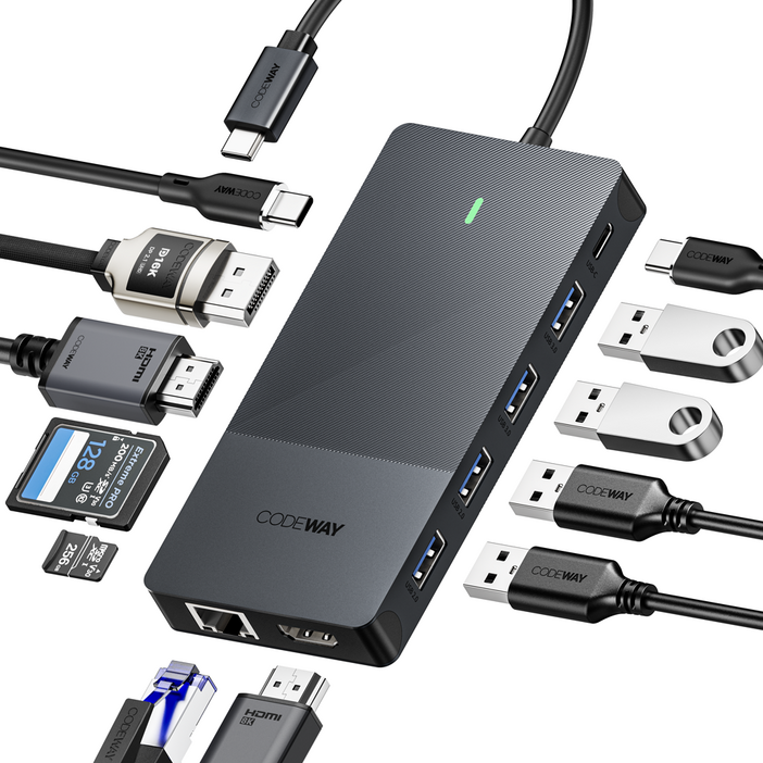 USB C타입 12in1 4K60Hz 노트북 멀티허브