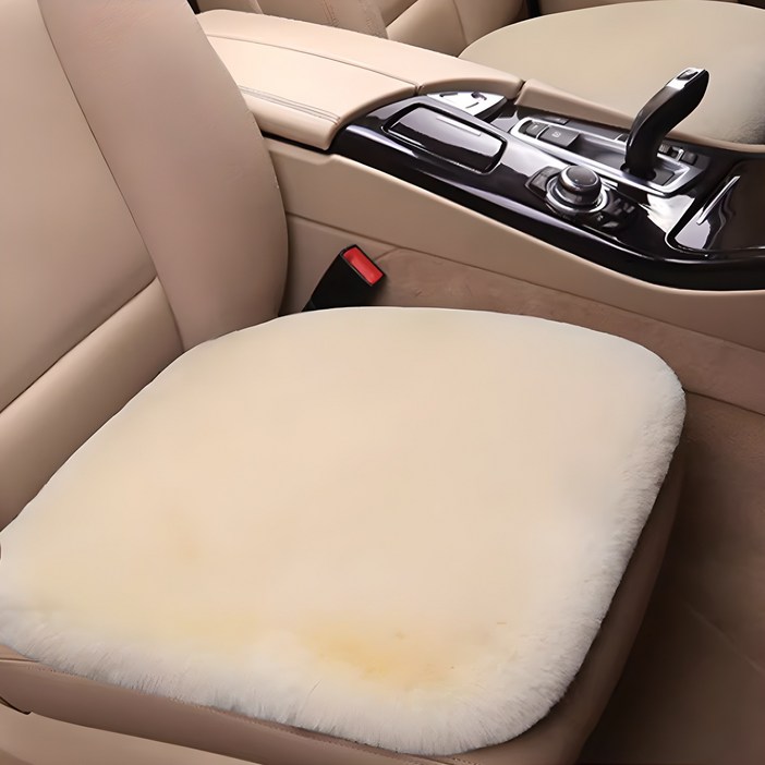 (시즌off 특가) 시크벤 포근한 극세사 겨울 털 방석 따뜻한 차량용 의자 자동차 시트 FW01