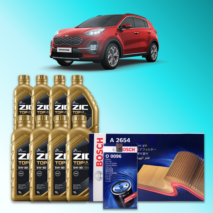 스포티지 더 볼드 QL 2.0 디젤 엔진오일세트 SK 지크 탑 LS 5W30 ZIC TOP LS