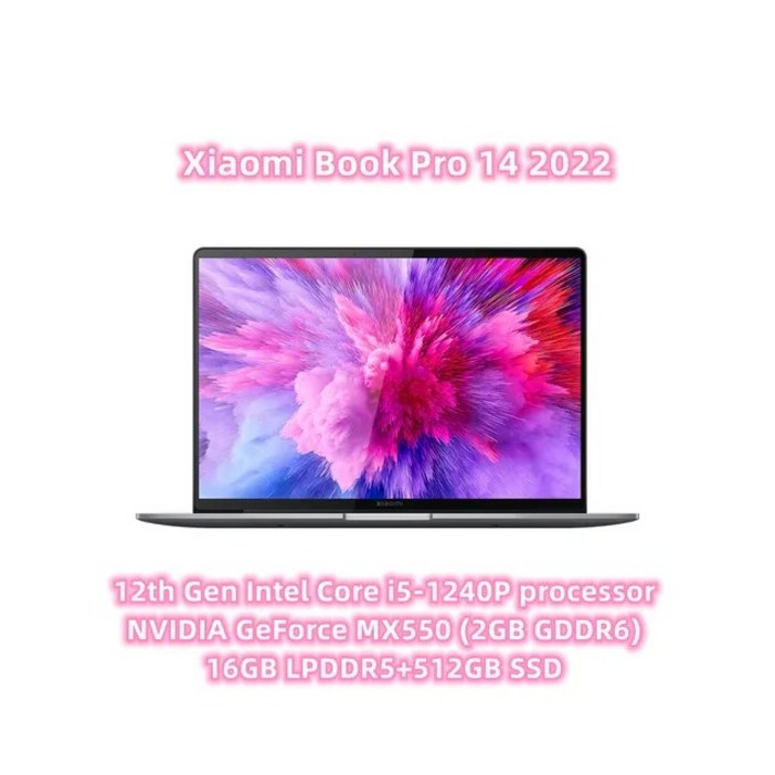핫딜 신상 싼노트북 저렴 xgmobile Xiaomi Mi Book 14 노트북 인텔 코어 i71260P i51240P RTX2050 MX550/ Iris Xe 그래픽 quotOL