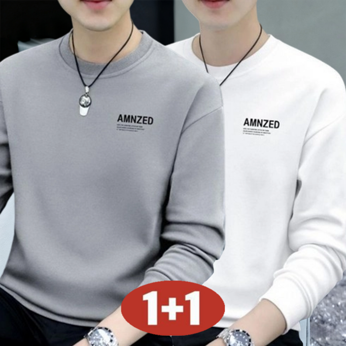 오스틱니 남성 봄가을 11 초특가 루즈핏 긴팔 라운드 맨투맨 티셔츠