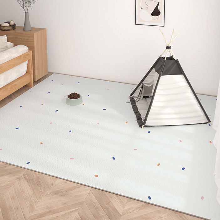 FONOW 강아지매트 워싱 프리 가정용 방수 매트 강아지 미끄럼 방지 매트, FL002-점형, 1개