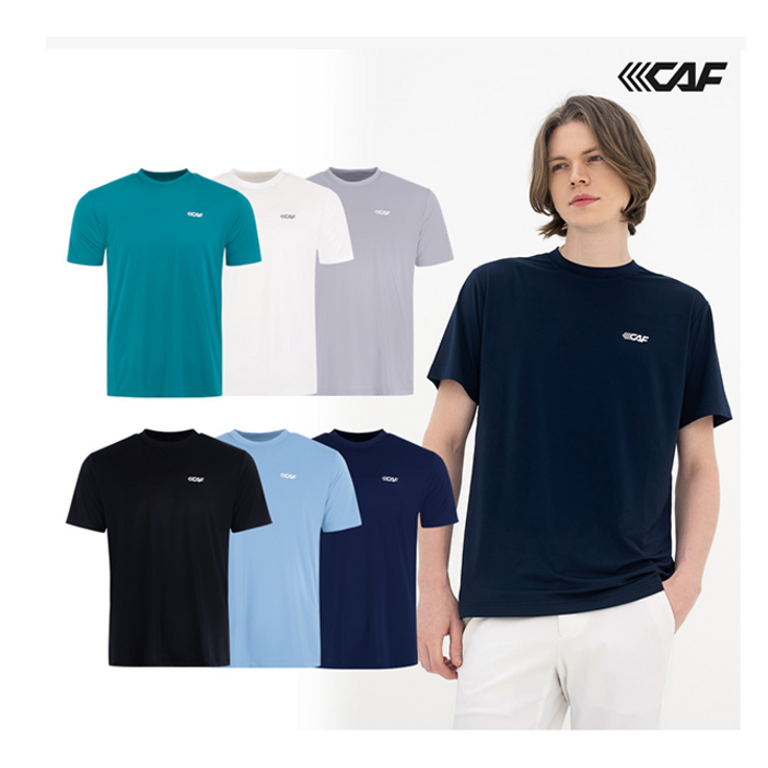 르까프 남성 골프 테니스 데일리 냉감 기능성소재 라운드 반팔티셔츠  6종 컬러중 택1