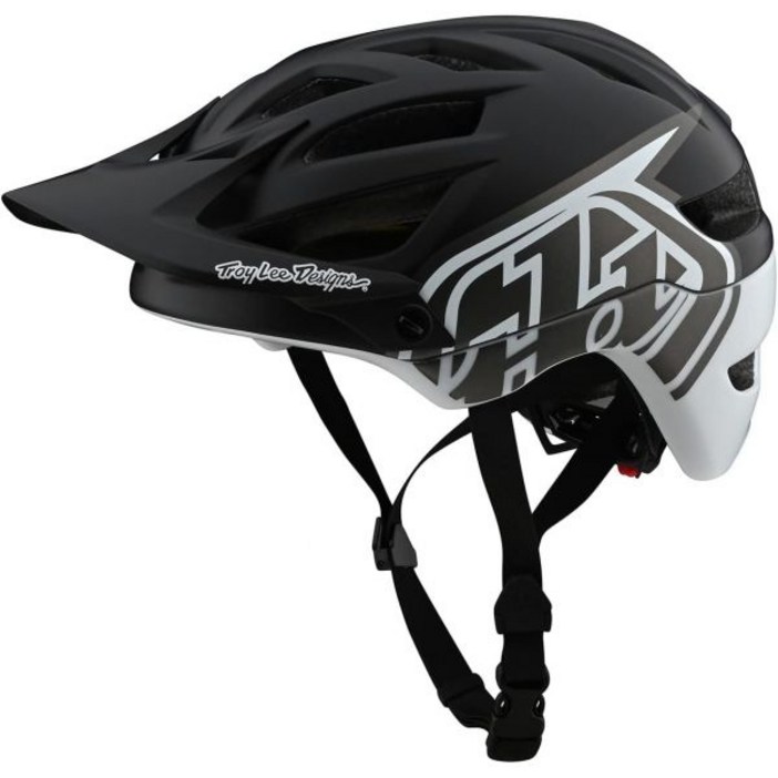 트로이리디자인 트레일 올마운틴 산악 자전거 A1 MIPS 클래식 헬멧 블랙/화이트 m/L