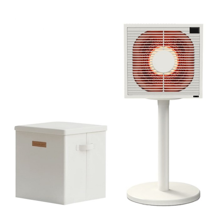 (한일)26년형 초절전 AI 에코 BLDC팬 하이라이트 전기 히터 온풍기 보관가방 증정 가정용 캠핑용, 아이보리(EHH-D63I)