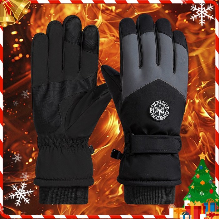 ZOZOFO 방한 장갑 스키장갑 스키겸용 스마트터치 방한장갑 방수 방풍 스키 보드 장갑 양손세트 오토바이 장갑 등산장갑 겨울장갑