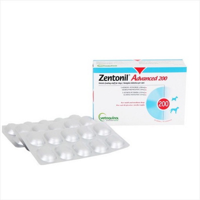 베토퀴놀 젠토닐 어드밴스 200 30정 강아지 고양이 간 보조제 영양제