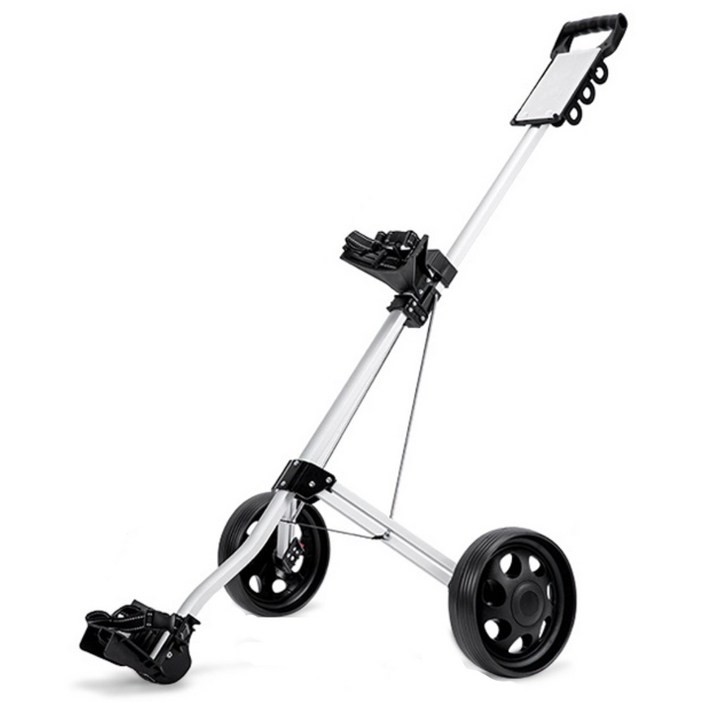 플루스 접이식 골프백 캐리어 거치대 핸드카트 트롤리, 1개