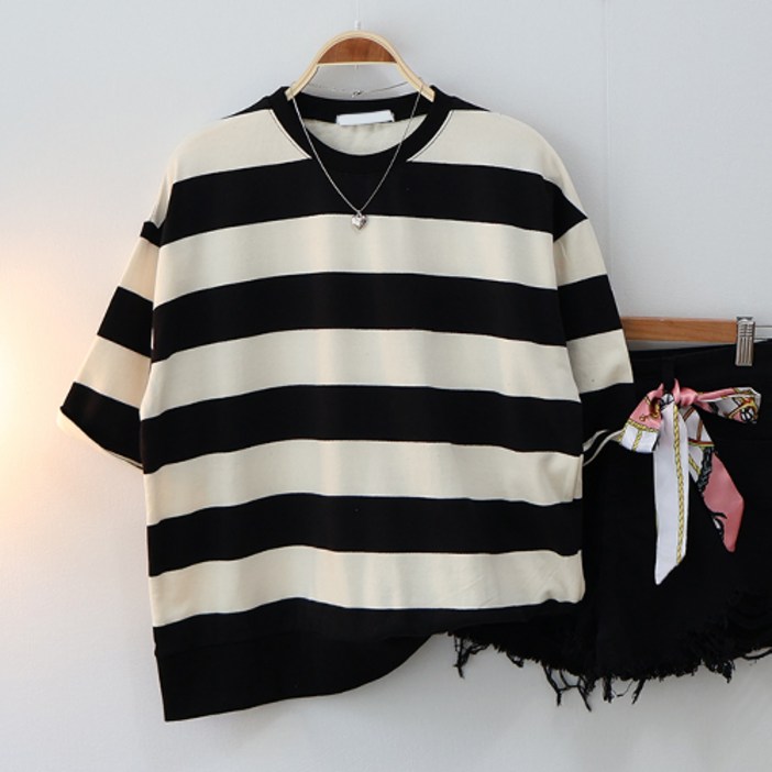 반팔 티셔츠 단가라 뎅깡 7부 맨투맨