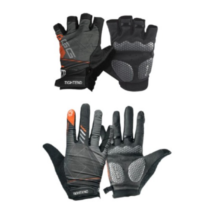 타이트엔드 AGG 쿠션 패드 자전거 반장갑긴장갑 세트, 1개