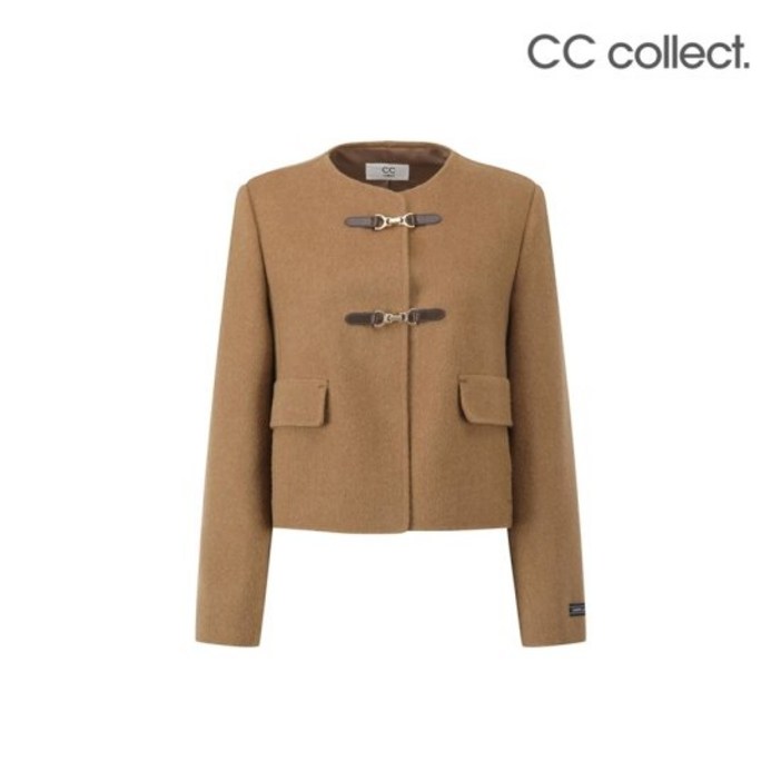 씨씨콜렉트 핸드메이드 버클 크롭 자켓 C251MSG502