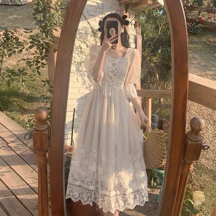 중세드레스 경성의복 졸업 사진 의상 프랑스 유럽 스타일 원피스 스냅 촬영