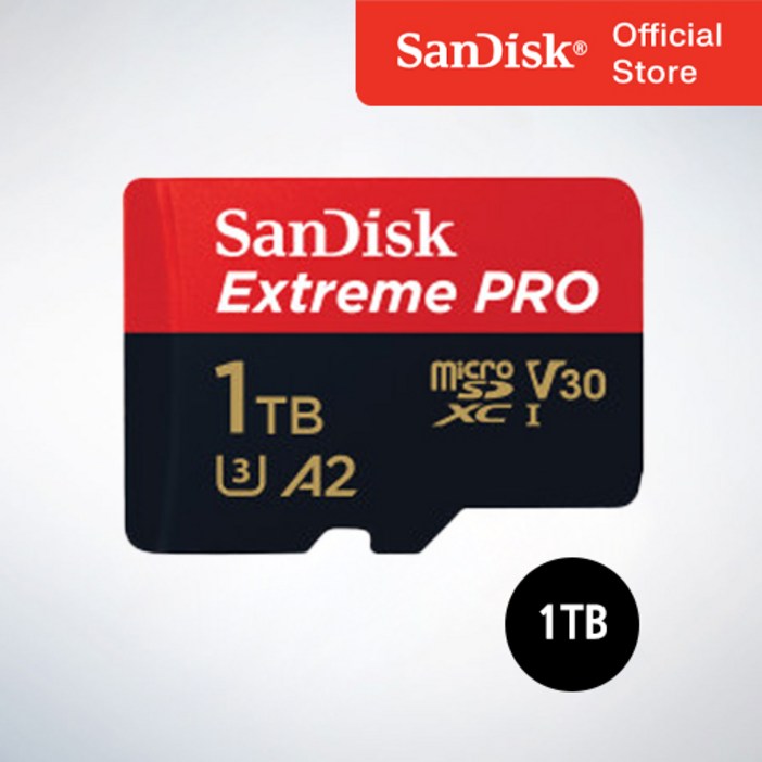 샌디스크 마이크로 SD 카드 SDXC Extreme Pro UHS-I 익스트림 프로 QXCD 1TB