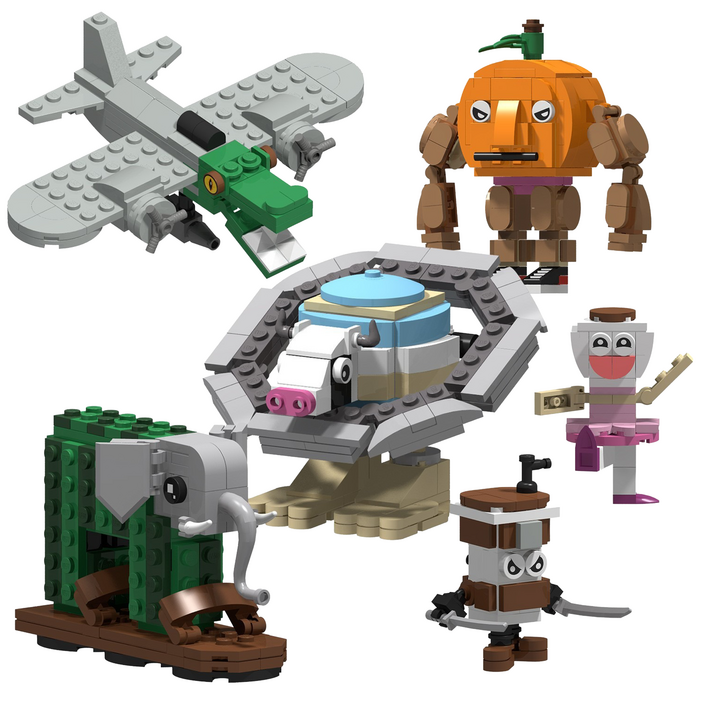 이탈리안 브레인롯 조립블럭 8시리즈 블록, 미니6종B, 1개