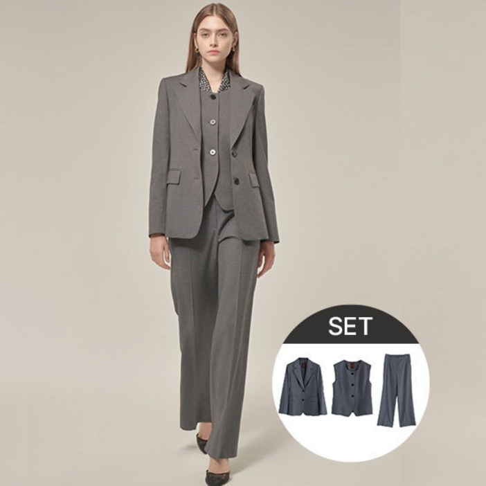 스테파넬 24FW 수트 셋업 3PCS 세트 런칭 가격 139,900원